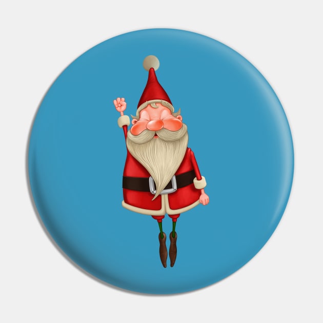 Santa Claus Flying Pin by JORDYGRAPH