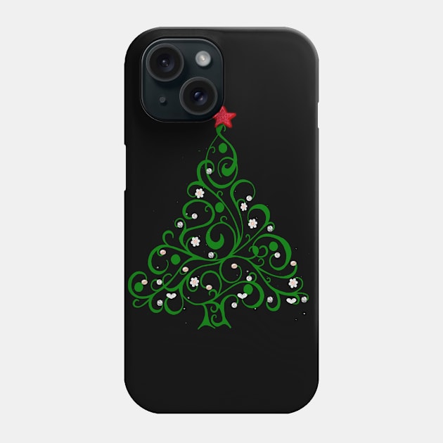 xmas tree Phone Case by sarahnash