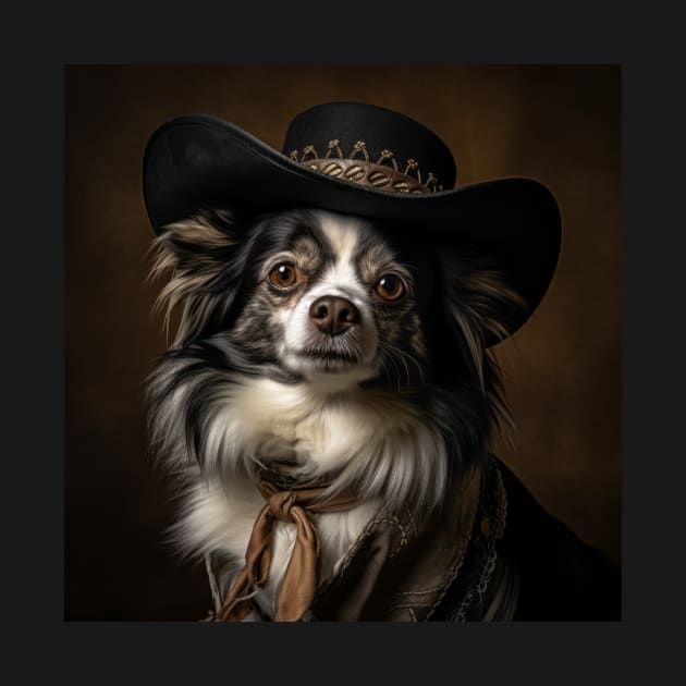 Cowboy Dog - Papillon by Merchgard