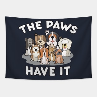 The Paws Have It Dog Tapestry