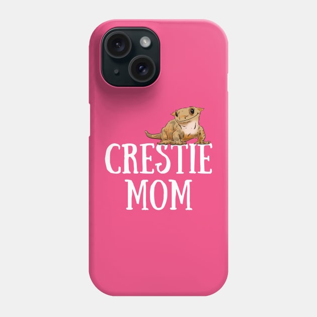 Crested Gecko Mom, Crestie Mom, Gecko Lover Phone Case by sockdogs