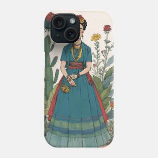 Frida's Vision: Artistic Illustration Phone Case