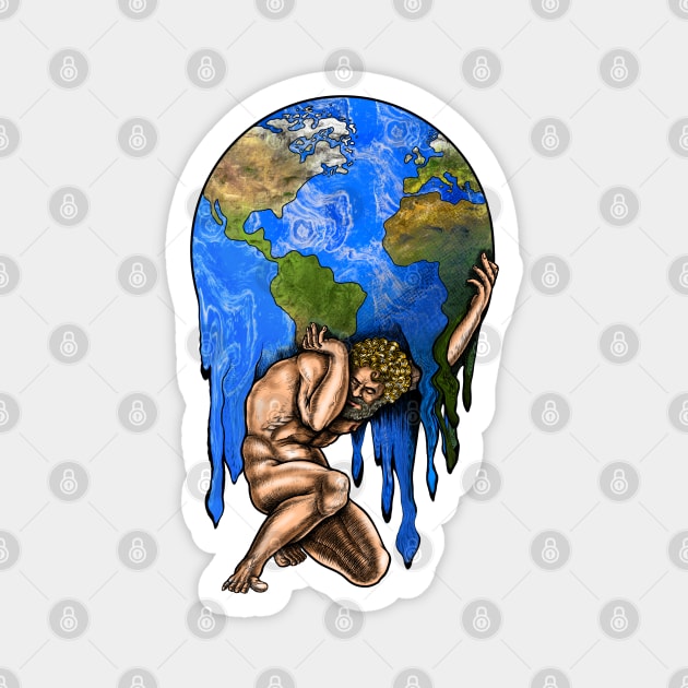 Atlas Greek mythology Magnet by Artardishop