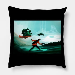 Fantasy art advanture Pillow