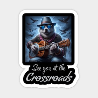 Blues dog: See you at the crossroads Magnet