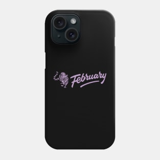 February Sheer Lilac Tiger Phone Case