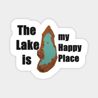 The Lake is my Happy Place Magnet