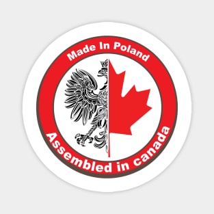 Polish Canadian Proud Polska Magnet