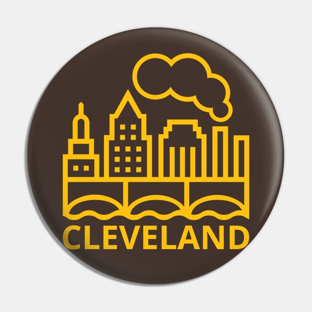 Cleveland Pin by SwatchAndPixel