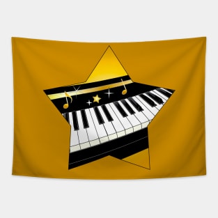 Piano in a Star Tapestry