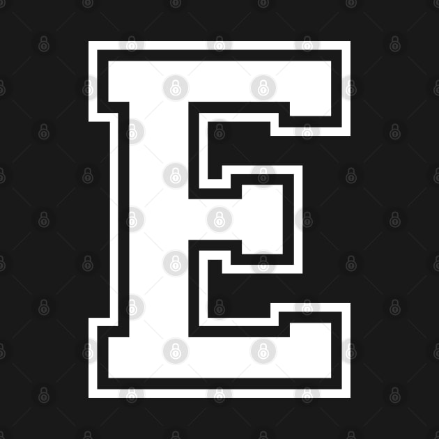 Initial Letter E - Varsity Style Design by Hotshots