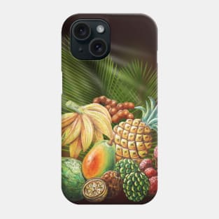 Exotic Fruits Still Life Color Pencils Art Phone Case