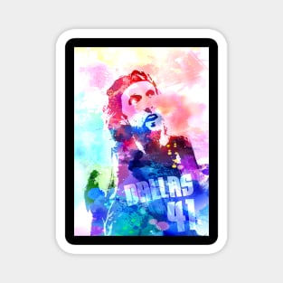 Dirk Nowitzki Watercolor Magnet