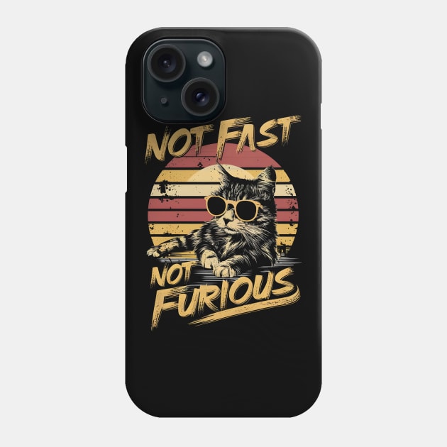 Not Almost Not Furious Lazy Relaxed Cat Phone Case by Primo Style