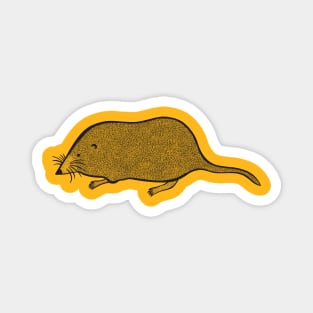 Pygmy Shrew - super cute hand drawn animal Magnet