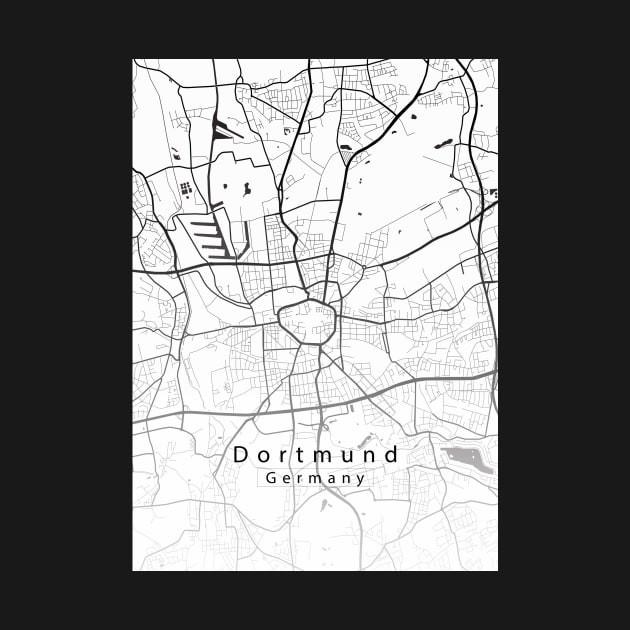 Dortmund Germany City Map by Robin-Niemczyk