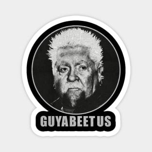 MEME GUYAABEETUS BLACK WHITE Magnet