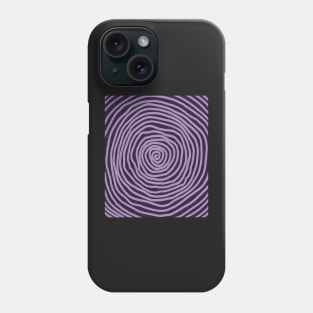 spiral pattern dark purple halloween pastel Phone Case