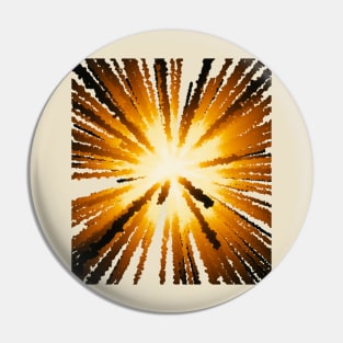 Yellow star explosion. Pin