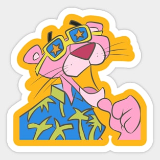 Adelphi University Pink Panther Logo Sticker for Sale by cs332