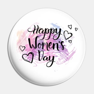 Happy Women's Day Pin