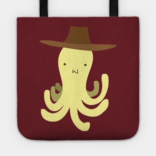 Yellow Octopus - Cowboy Hat Tote