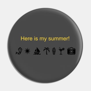 Summer print Pin