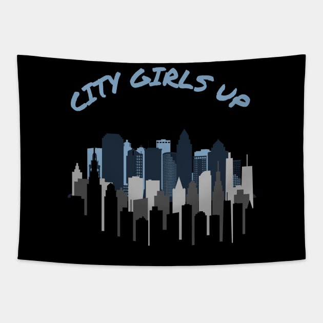 CITY GIRLS UP DESIGN Tapestry by The C.O.B. Store