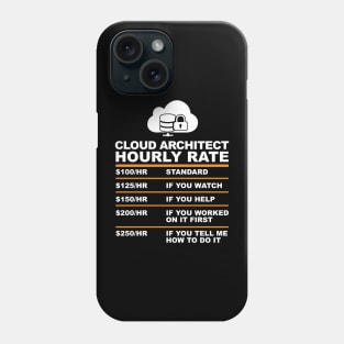 Cloud Architect hourly Rate USD,Programmer Hourly Rate Phone Case