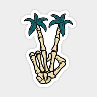 Peace Skeleton Hand Sign Magnet