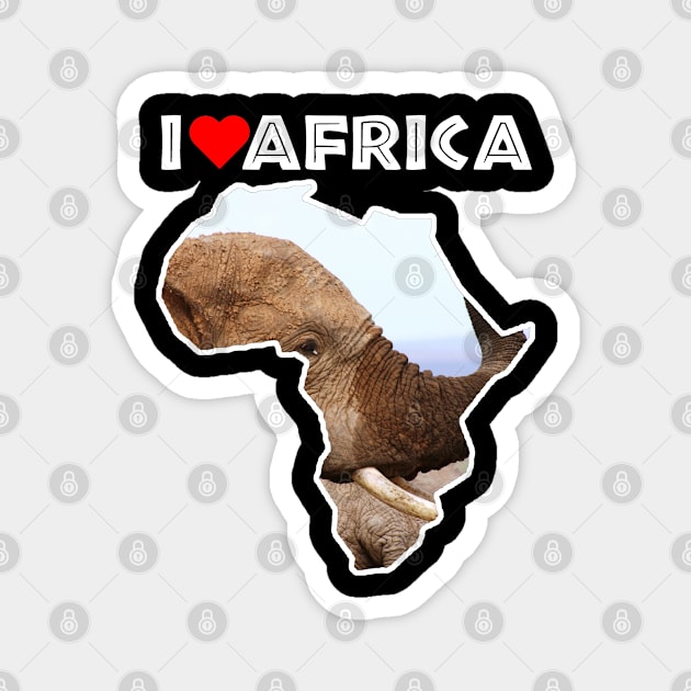 I Love Africa Elephant Scents Magnet by PathblazerStudios