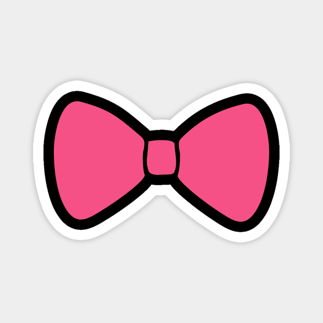 Pink Girly Bow - Pink Bow - Magnet