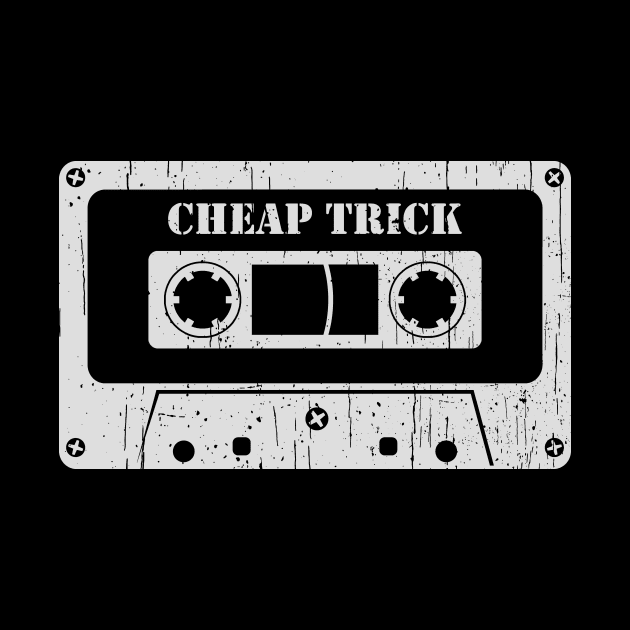 Cheap Trick - Vintage Cassette White by FeelgoodShirt