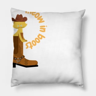 Meow in Boots Pillow