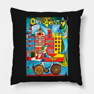 Amsterdam, globetrotters Pillow