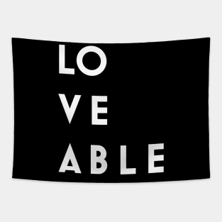 LOVEABLE Typography Tapestry