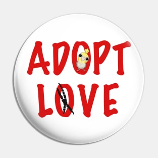 Adopt Love! - Ms. Nemo, the Cockatiel! Pin