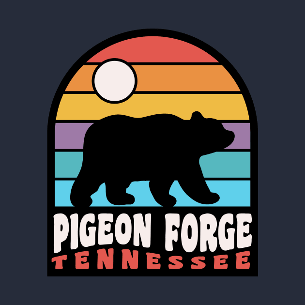 Pigeon Forge Tennessee Great Smoky Mountains Bear Badge by PodDesignShop