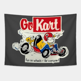 Go Kart - Vintage 1960s decal artwork Tapestry