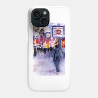 Nightime - Midtown NYC in the Winter Phone Case