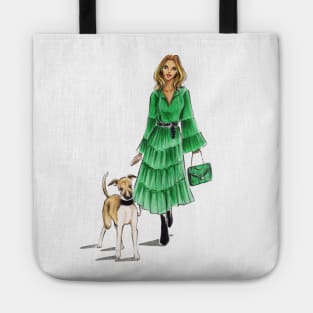 Girl and Her Dog Tote