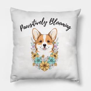 Flower Dog T-shirt Pillow