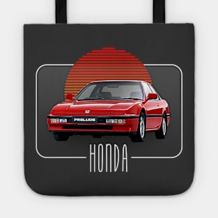 Honda Prelude  // Retro Classic Car Lover Design Tote