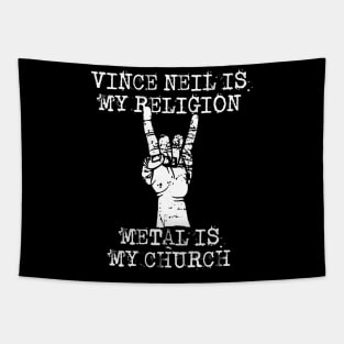 vince neil is my religion Tapestry