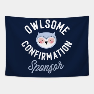 Owlsome Confirmation Sponsor Pun - Funny Gift Idea Tapestry