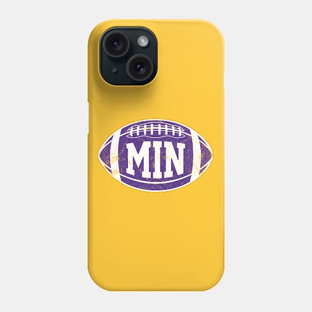 MIN Retro Football - Yellow Phone Case by KFig21