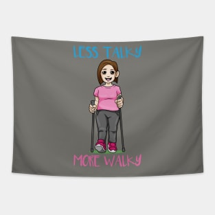 Nordic Walking Walker Hiking Tour Tapestry