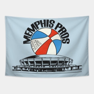 Defunct Memphis Pros Arena Basketball Tapestry