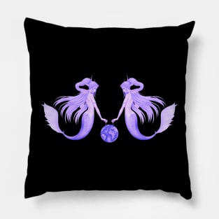 Faded Magical Fairy Design Pillow