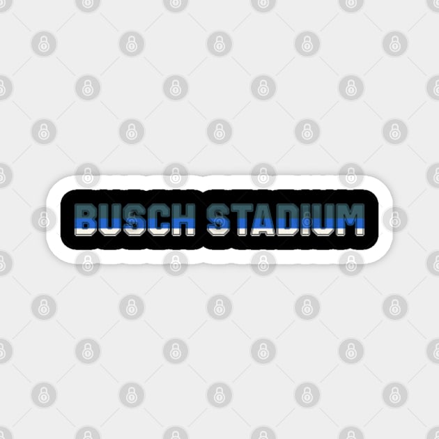 Busch StadiumColor Hunt Magnet by ART BY IIPRATMO